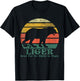 Retro Vintage Liger Tiger Lion Magic Beast Graphic T-Shirt - T-Shirt | Black