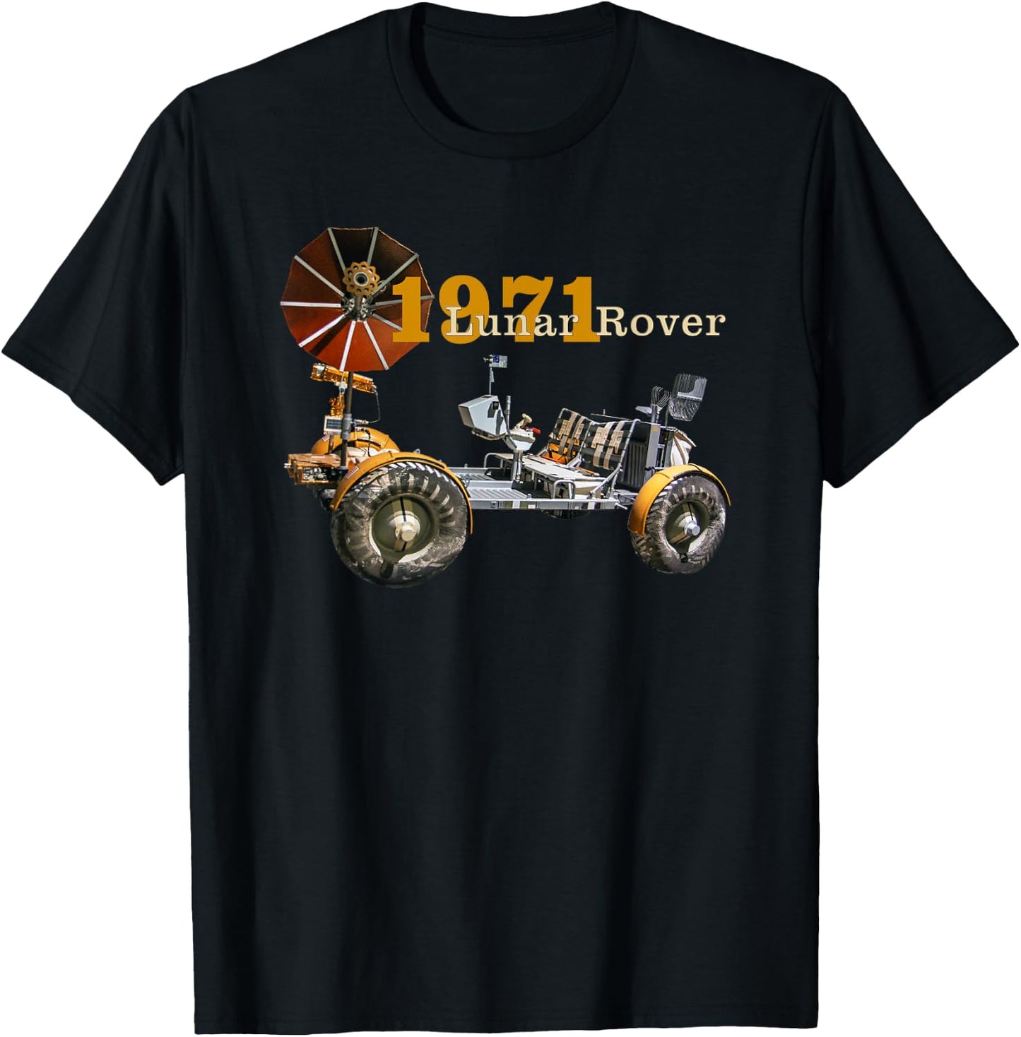 Vintage Vehicles, Lunar Rover, Lrv, 1971 Moon Shot, Apollo15 T-Shirt - T-Shirt | Black