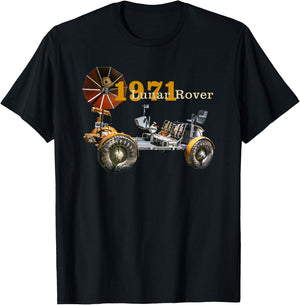 Vintage Vehicles, Lunar Rover, Lrv, 1971 Moon Shot, Apollo15 T-Shirt - T-Shirt | Black