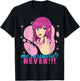 Me Sarcastic? Never! Pastel Goth Anime Girl Flipping Off T-Shirt - T-Shirt | Black