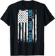 Best Popo Ever American USA flag Father’s Day Gift Popo Women Men T-Shirt - T-Shirt | Black