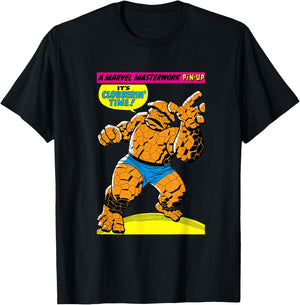 Marvel Fantastic Four The Thing Masterwork Pin-Up T-Shirt - T-Shirt | Black