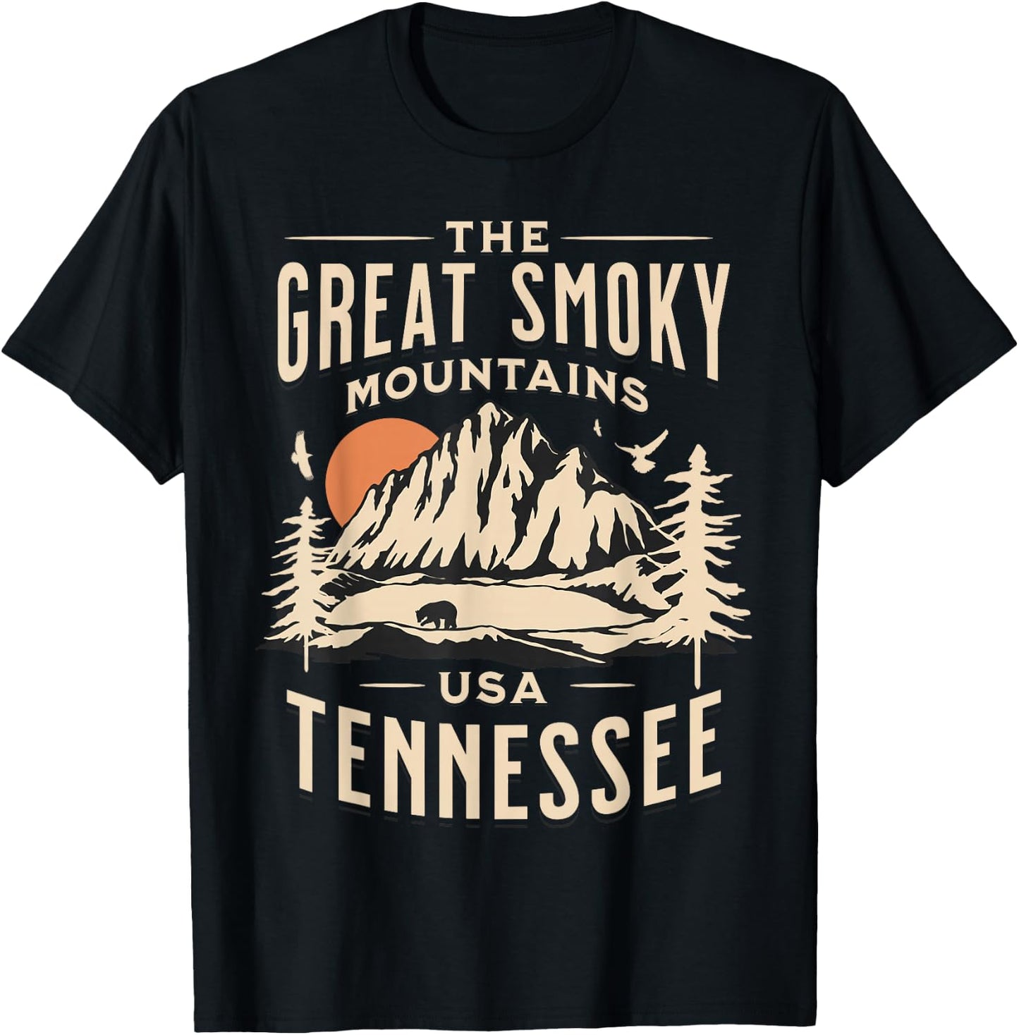 Smoky Mountains National Park T-Shirt - T-Shirt | Black