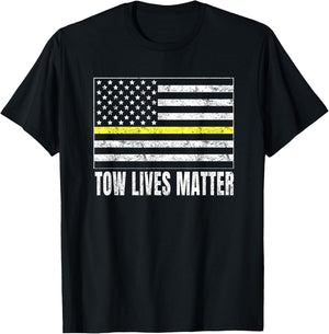 Tow Truck Driver Tow Lives Matter T-Shirt - T-Shirt | Black