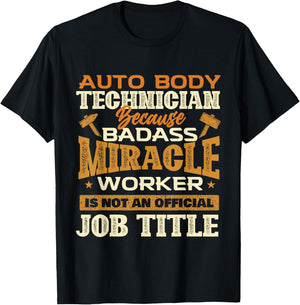 Auto Body Technician - Automotive Finisher Car Automotive T-Shirt - T-Shirt | Black