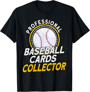 Professional Baseball Cards Collector Baseball Memorabilia T-Shirt - T-Shirt | Black