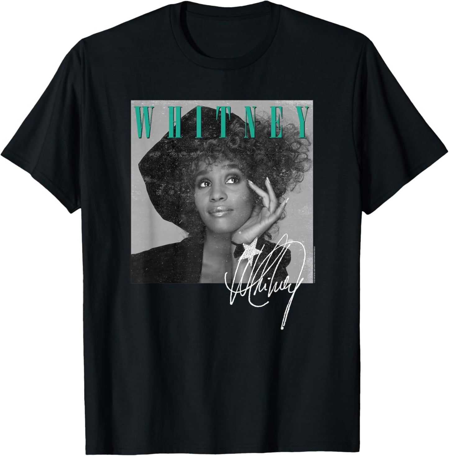 Whitney Houston Shooting Star T-Shirt - T-Shirt | Black