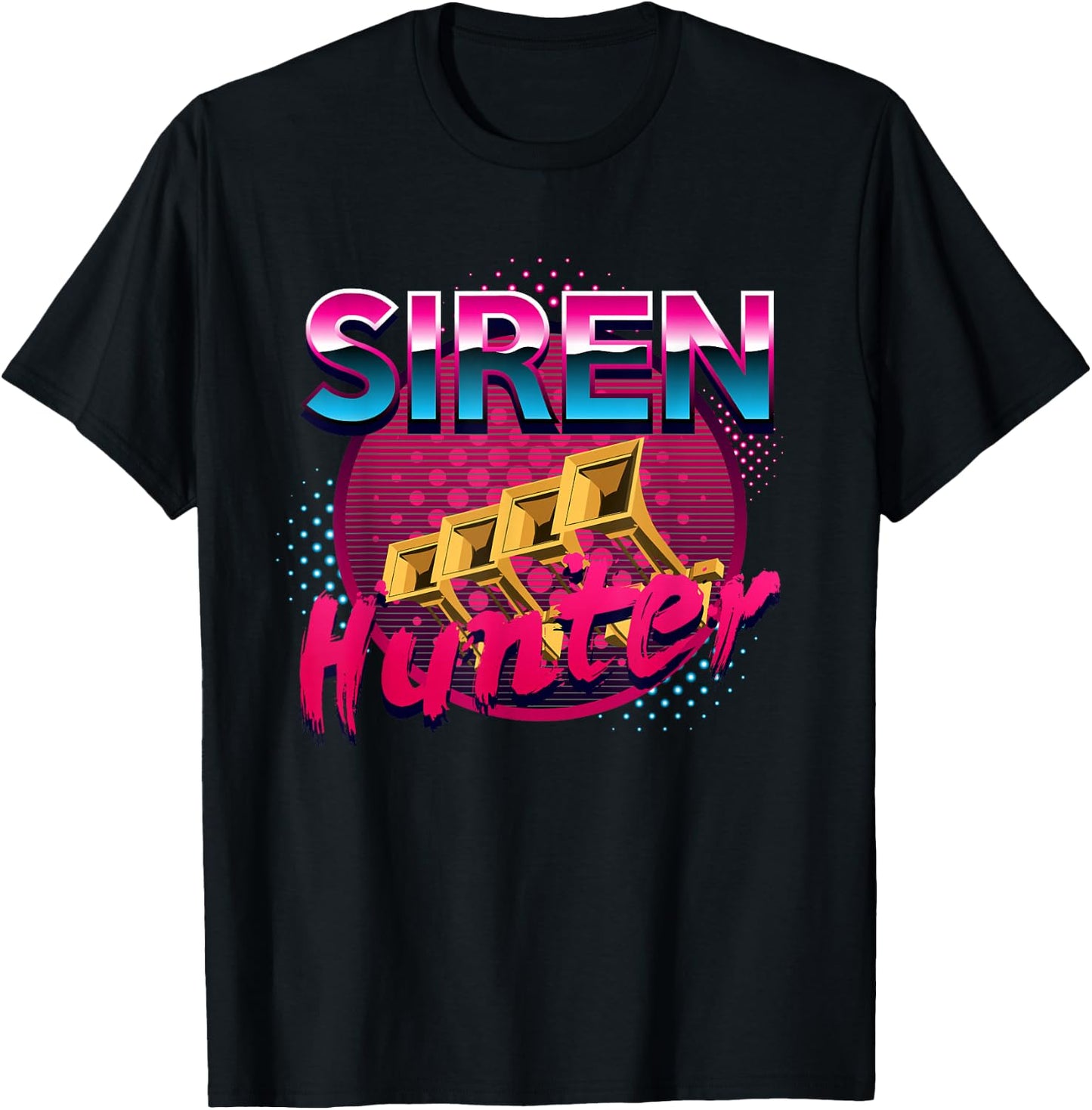 Siren Hunter Tornado Chaser Emergency Weather Hunting Gift T-Shirt - T-Shirt | Black