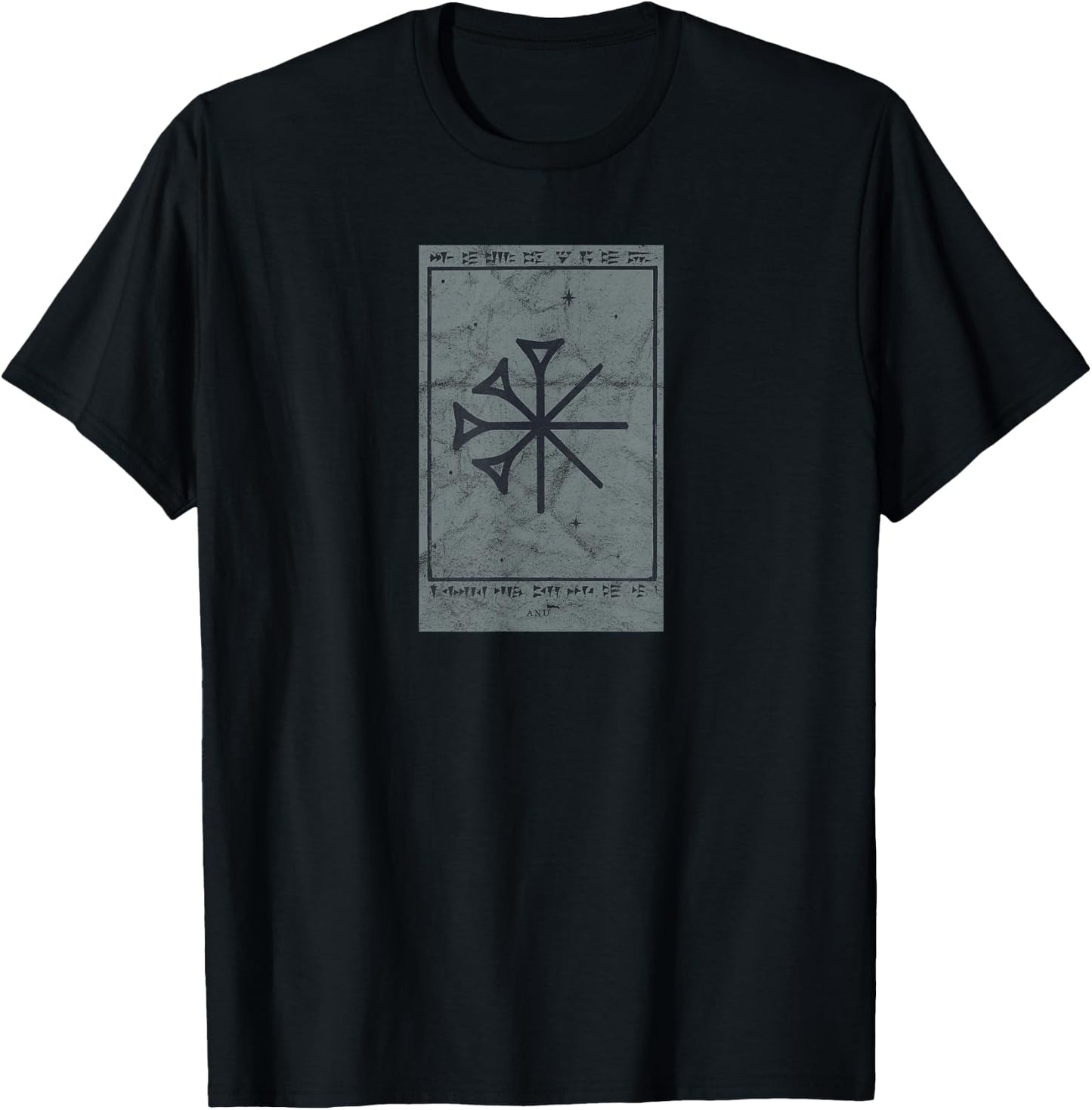 Anu Sumerer Mythology Pre-Astronautic Occult Enki Tarot T-Shirt - T-Shirt | Black