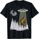 Funny Bigfoot Carrying Alien Eating Taco Cool Sasquatch Ufo T-Shirt - T-Shirt | Black