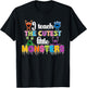 I Teach The Cutest Little Monsters Teacher Halloween Outfit T-Shirt - T-Shirt | Black