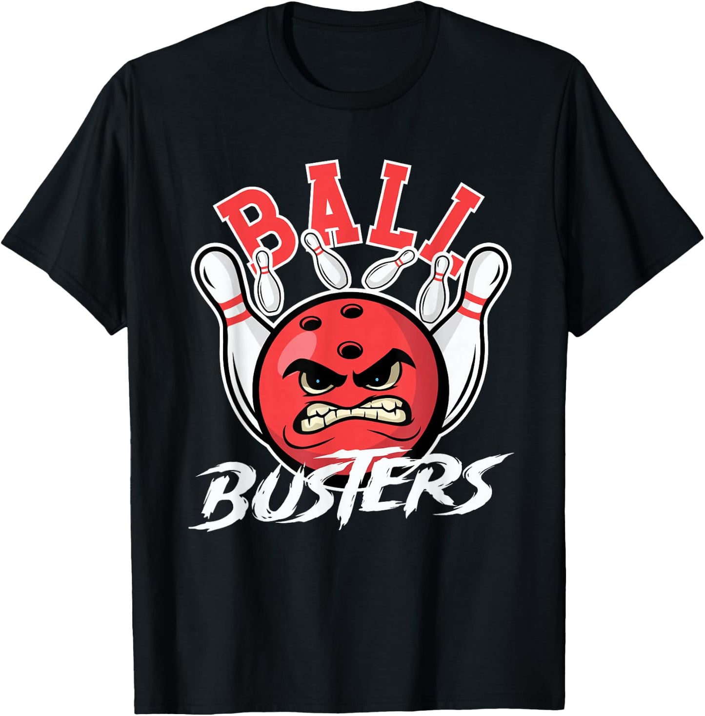 Ball Busters Bowling Couple Bowler Bowling Alley Bowler T-Shirt - T-Shirt | Black