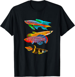 Killifish Egg Breeders Aquarium Fish Tank Owners T-Shirt - T-Shirt | Black