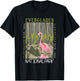 Everglades National Park Florida Flamingo Distressed Vintage T-Shirt - T-Shirt | Black