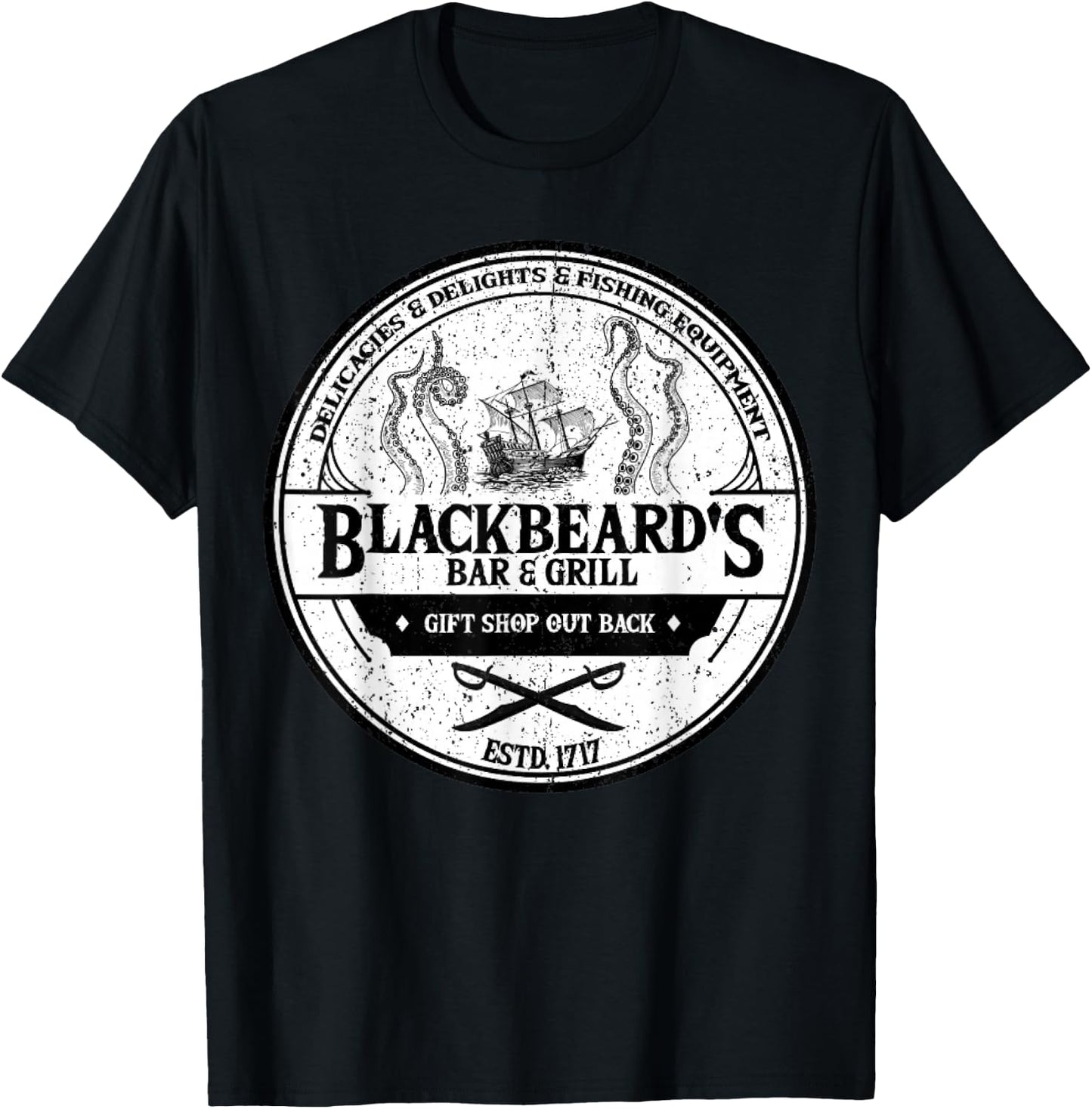 Blackbeard's Bar and Grill T-Shirt - T-Shirt | Black