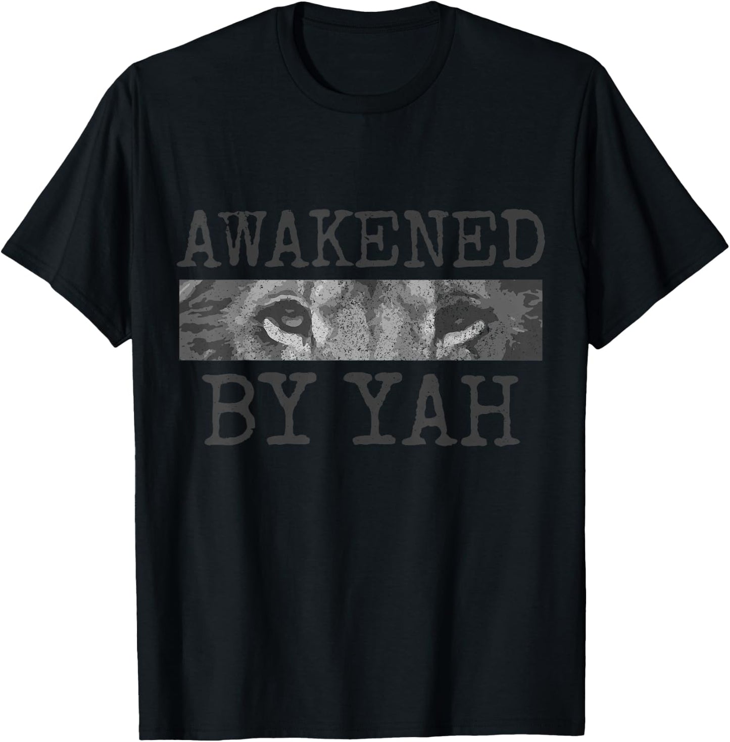 Hebrew Israelite Awakened By Yah Judah Lion Jew Jewish T-Shirt - T-Shirt | Black