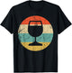 Wine Connoisseur Vintage Retro Wine Glass T-Shirt - T-Shirt | Black