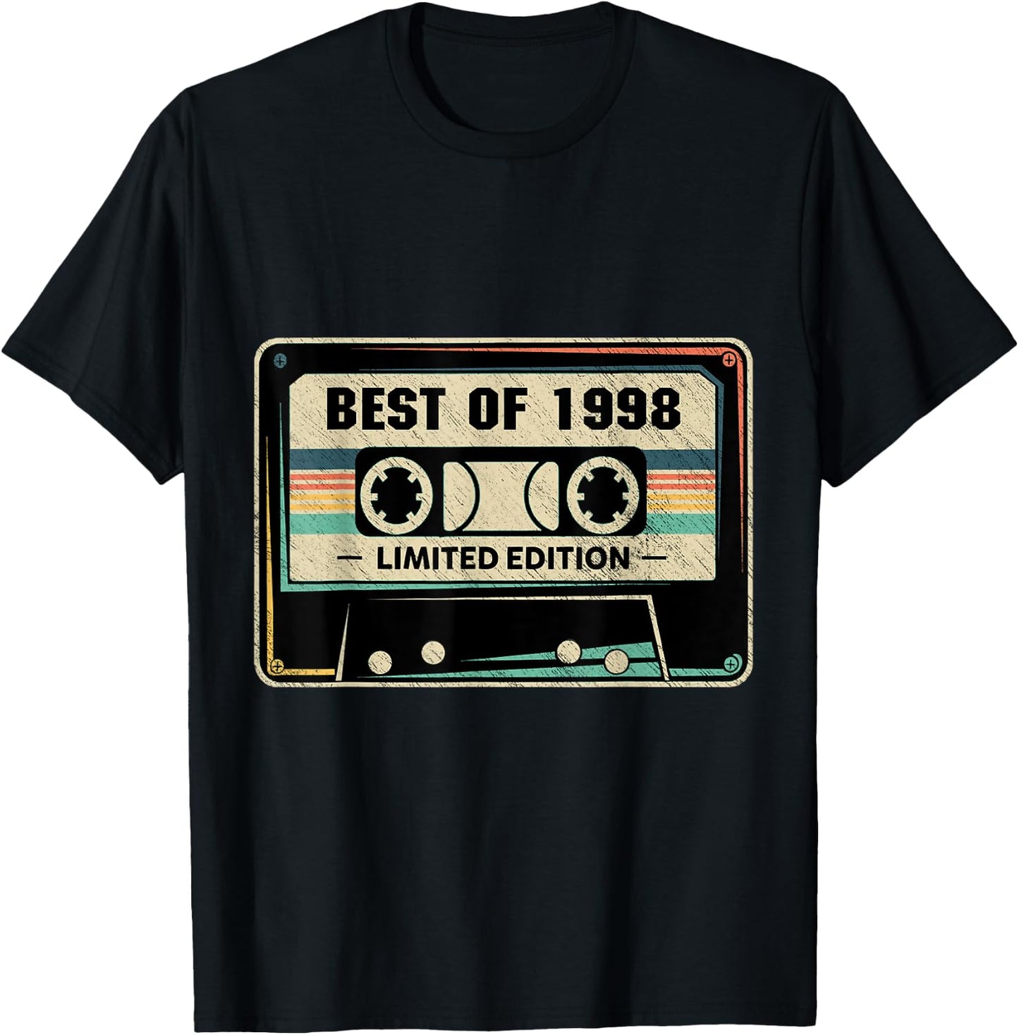 1998 Birthday And T-Shirt - T-Shirt | Black