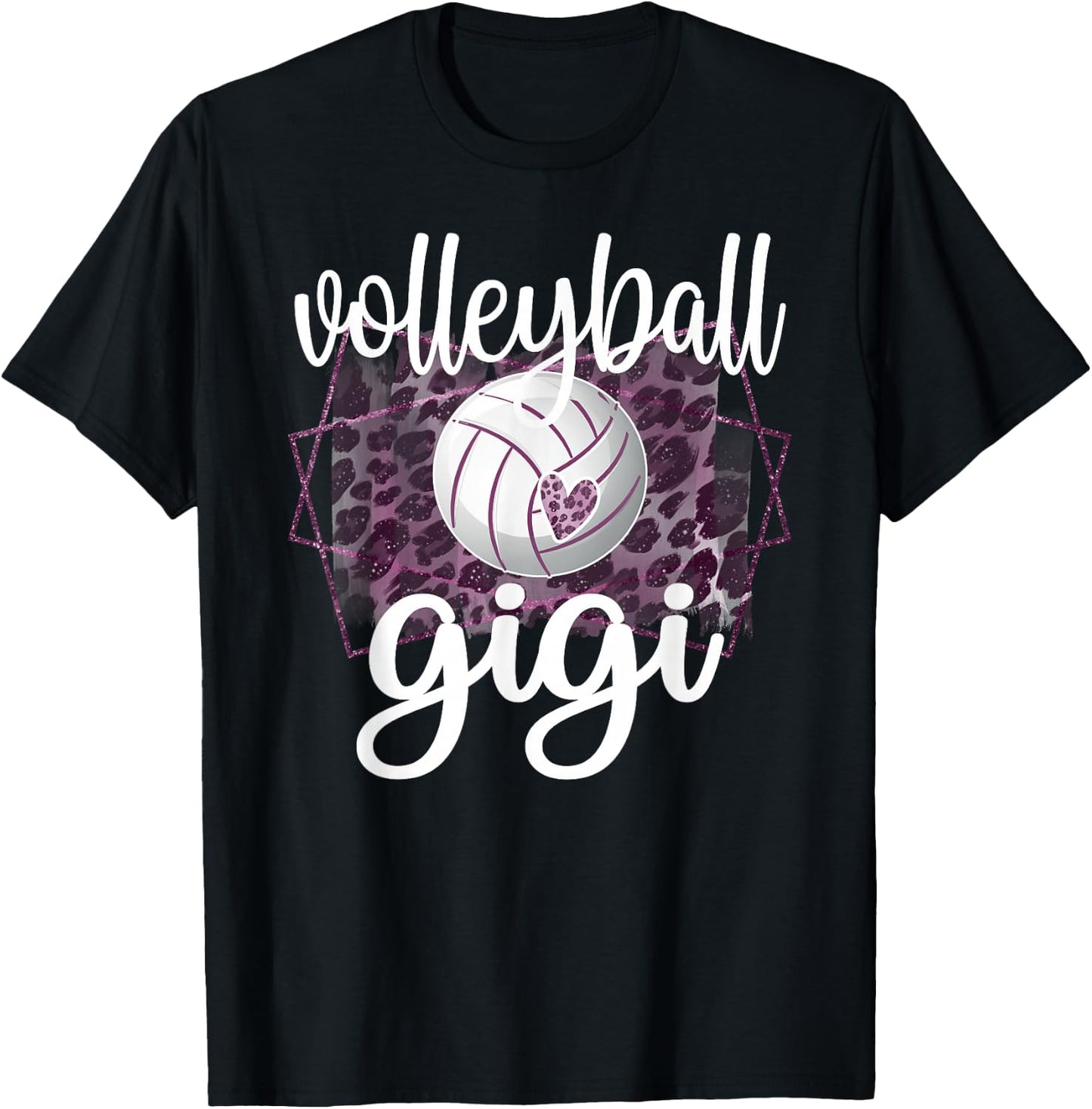 Volleyball Gigi Grandma Of Volleyball Player Gigi T-Shirt - T-Shirt | Black