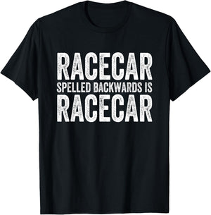 Racecar Gift Mechanic Fast Race Car Racing Funny T-Shirt - T-Shirt | Black