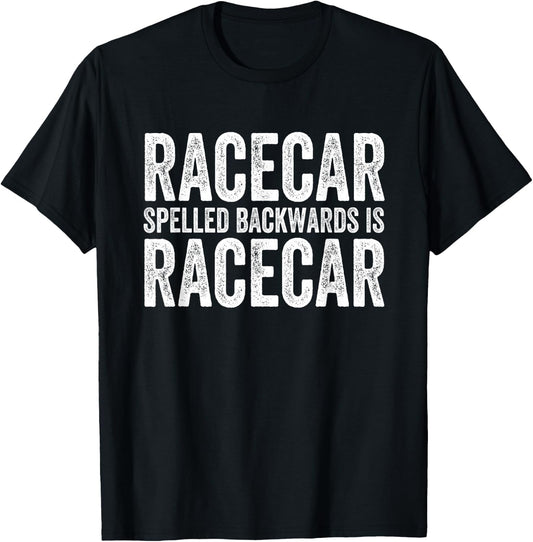 Racecar Gift Mechanic Fast Race Car Racing Funny T-Shirt - T-Shirt | Black