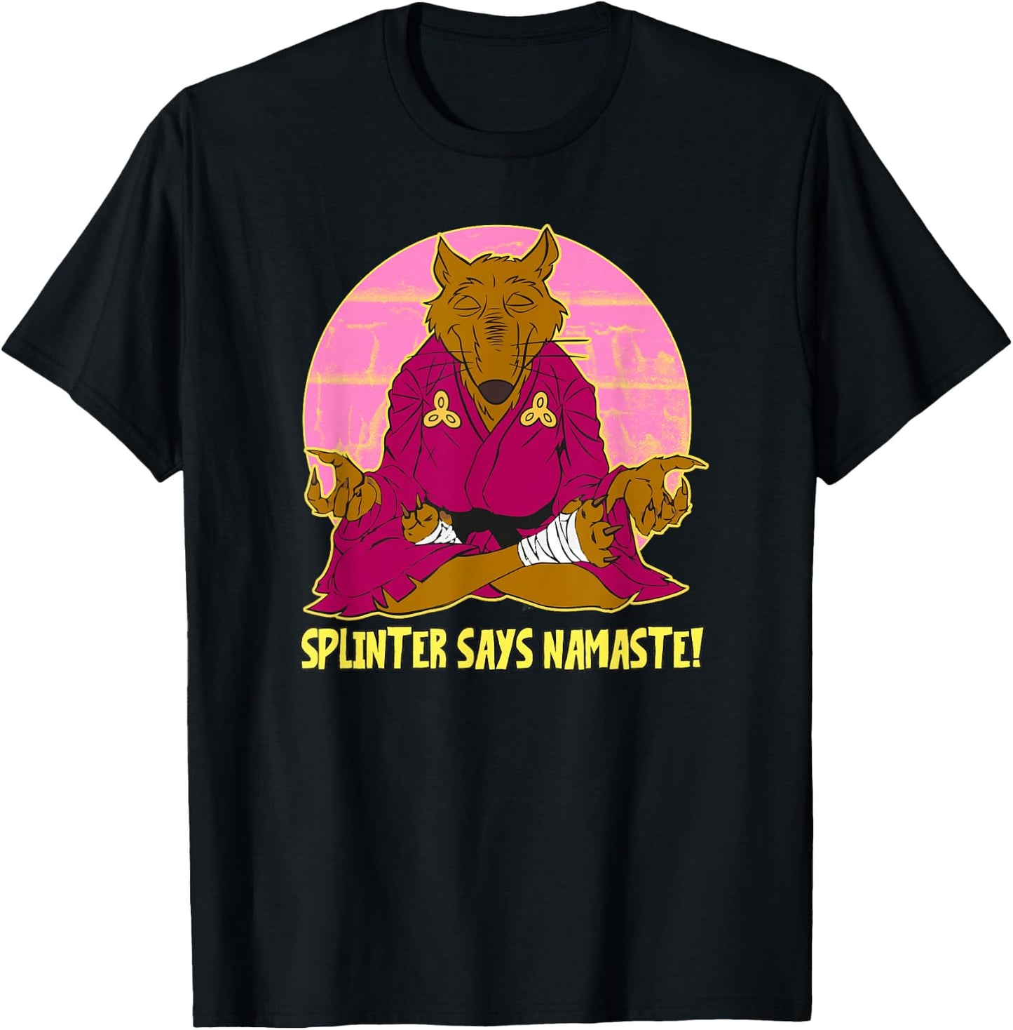 Splinter Says Namaste T-Shirt - T-Shirt | Black