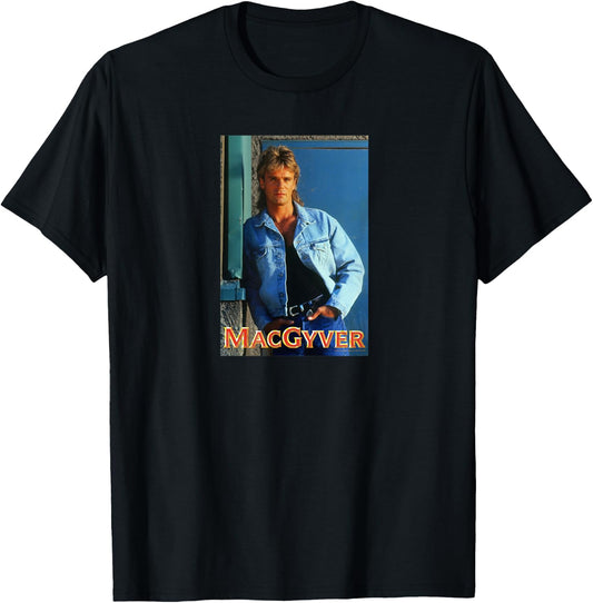 MacGyver Original Series Heart Throb T-Shirt - T-Shirt | Black
