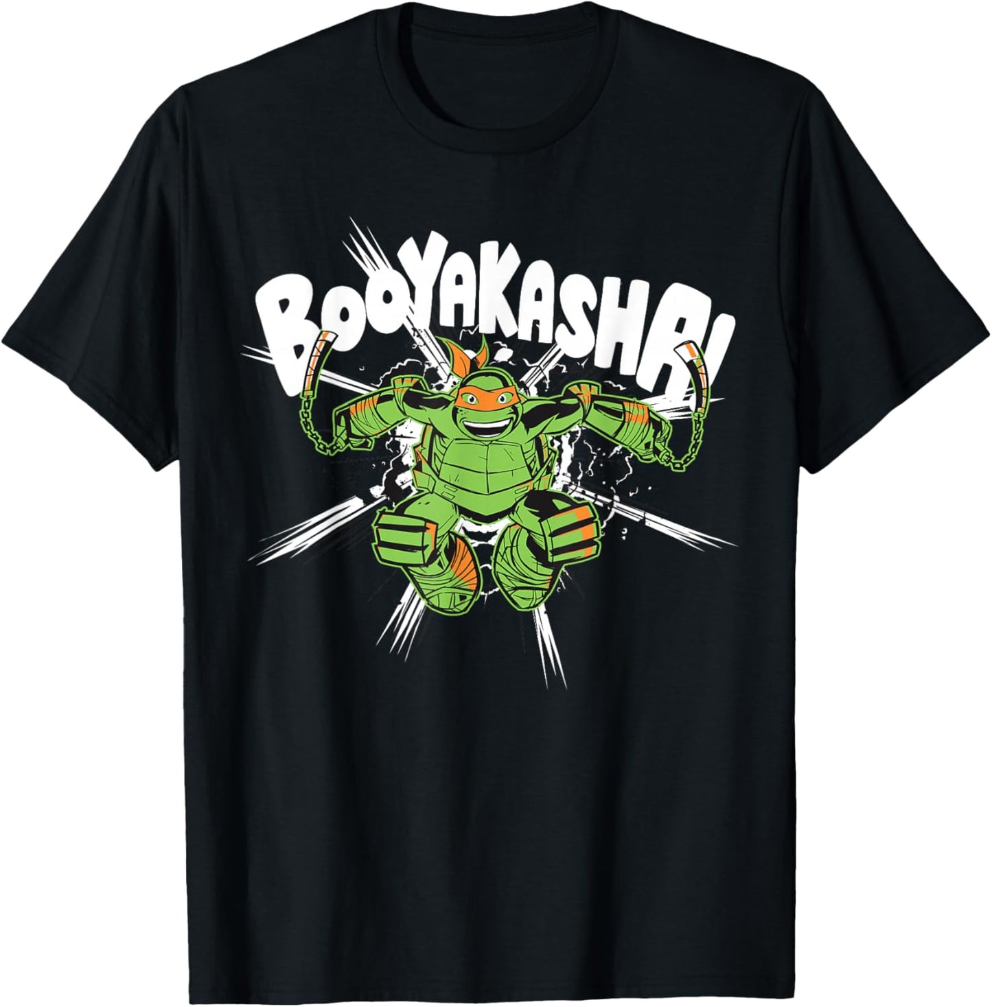 Teenage Mutant Ninja Turtles Mikey Booyakasha T-Shirt - T-Shirt | Black