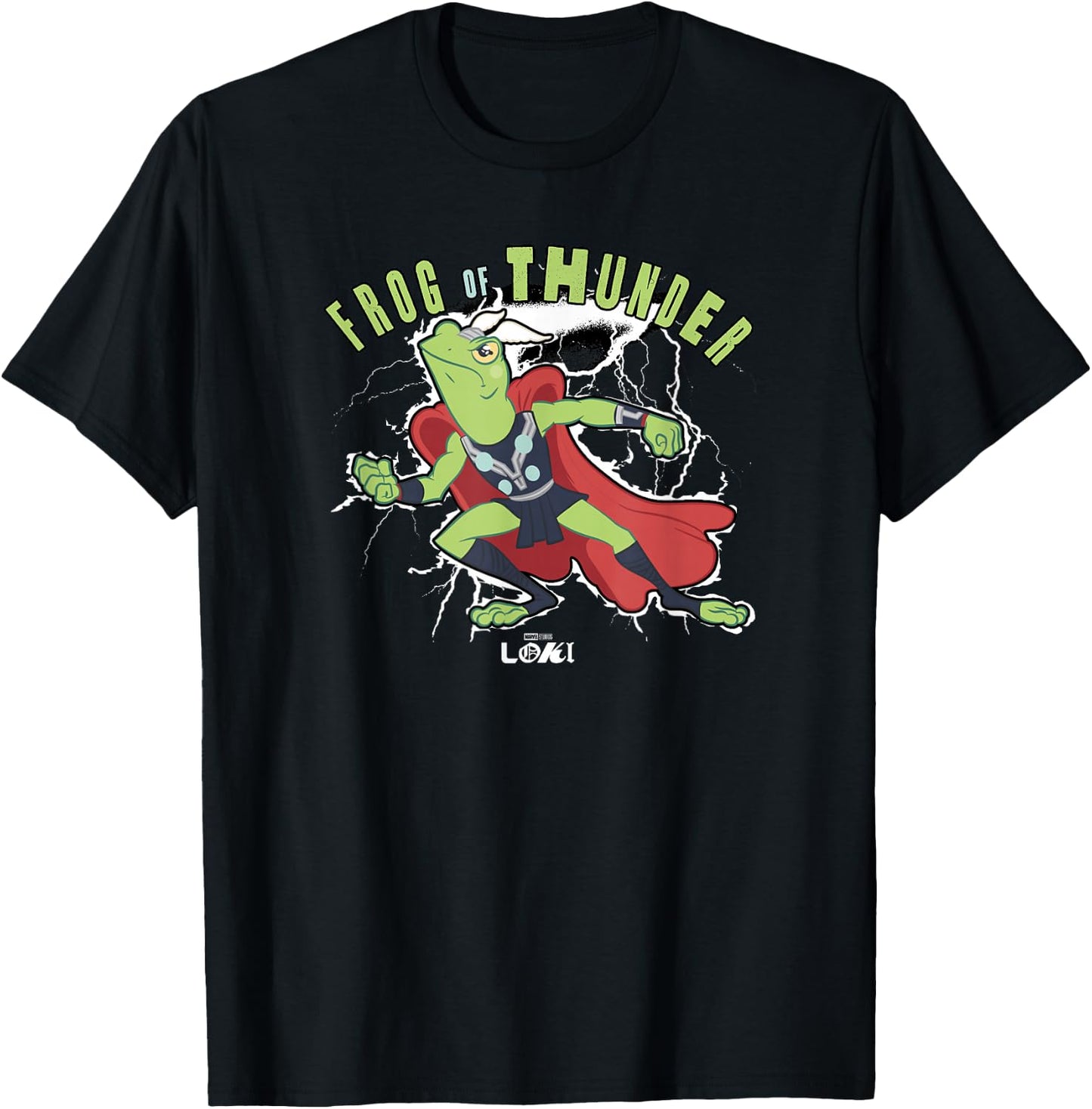 Marvel Loki Thor Variant Frog Of Thunder T-Shirt - T-Shirt | Black