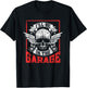 I'll Be In The Garage Men Grandpa Mechanic Dad Garage Father T-Shirt - T-Shirt | Black