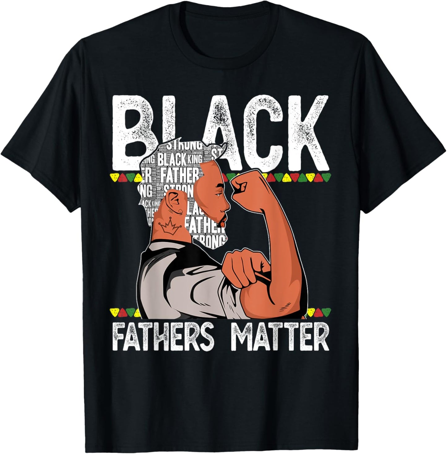 Black Fathers Matter Dope Black Dad King Fathers Day T-Shirt - T-Shirt | Black