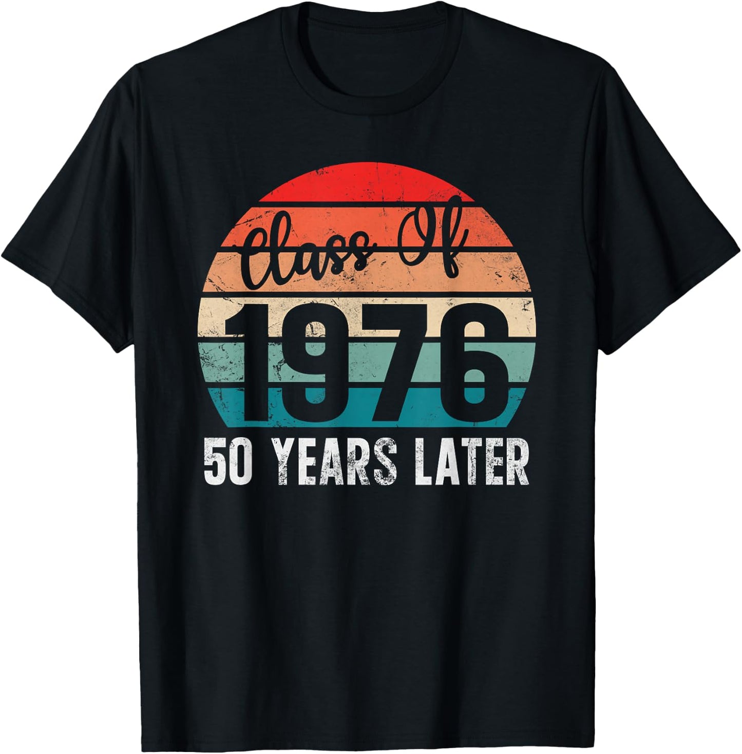 Vintage Class of 1976 76 Reunion High School Alumni Matching T-Shirt - T-Shirt | Black