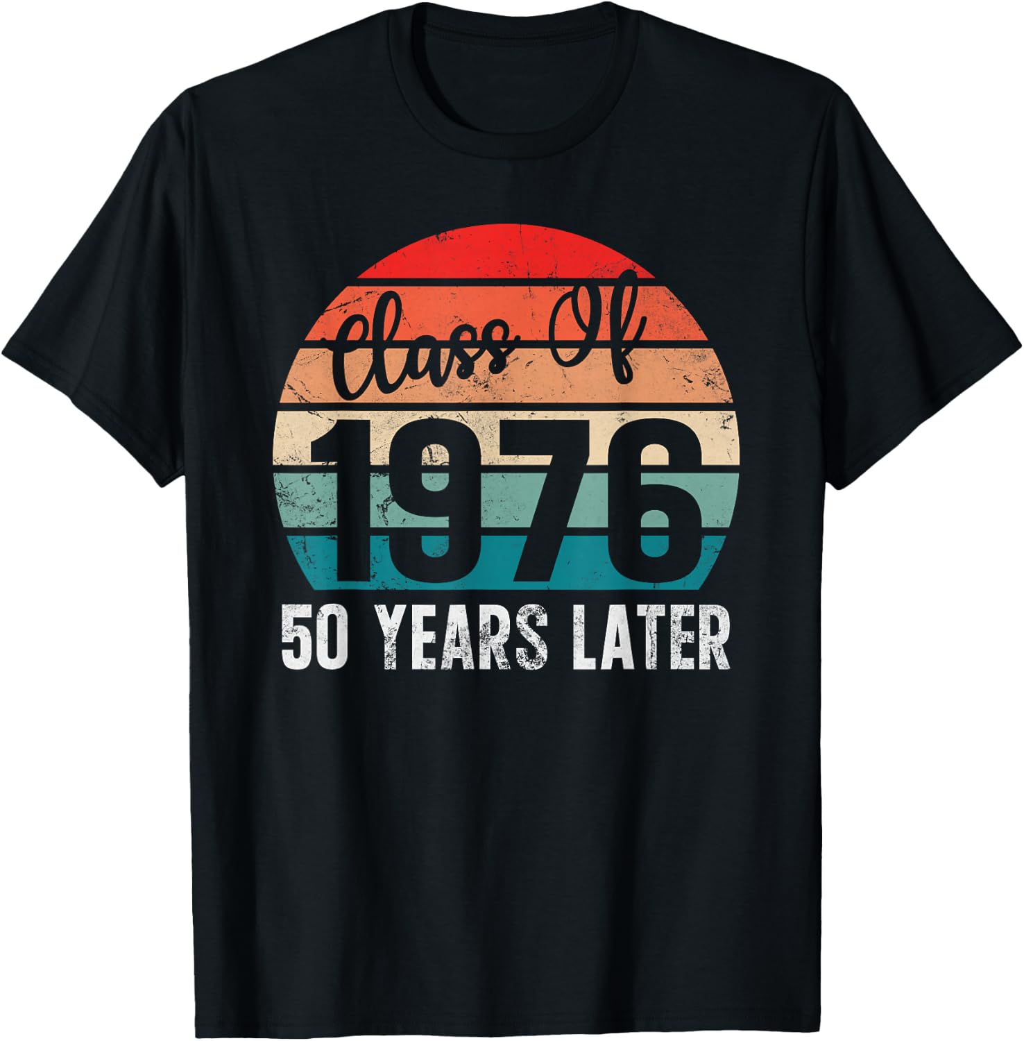 Vintage Class of 1976 76 Reunion High School Alumni Matching T-Shirt - T-Shirt | Black