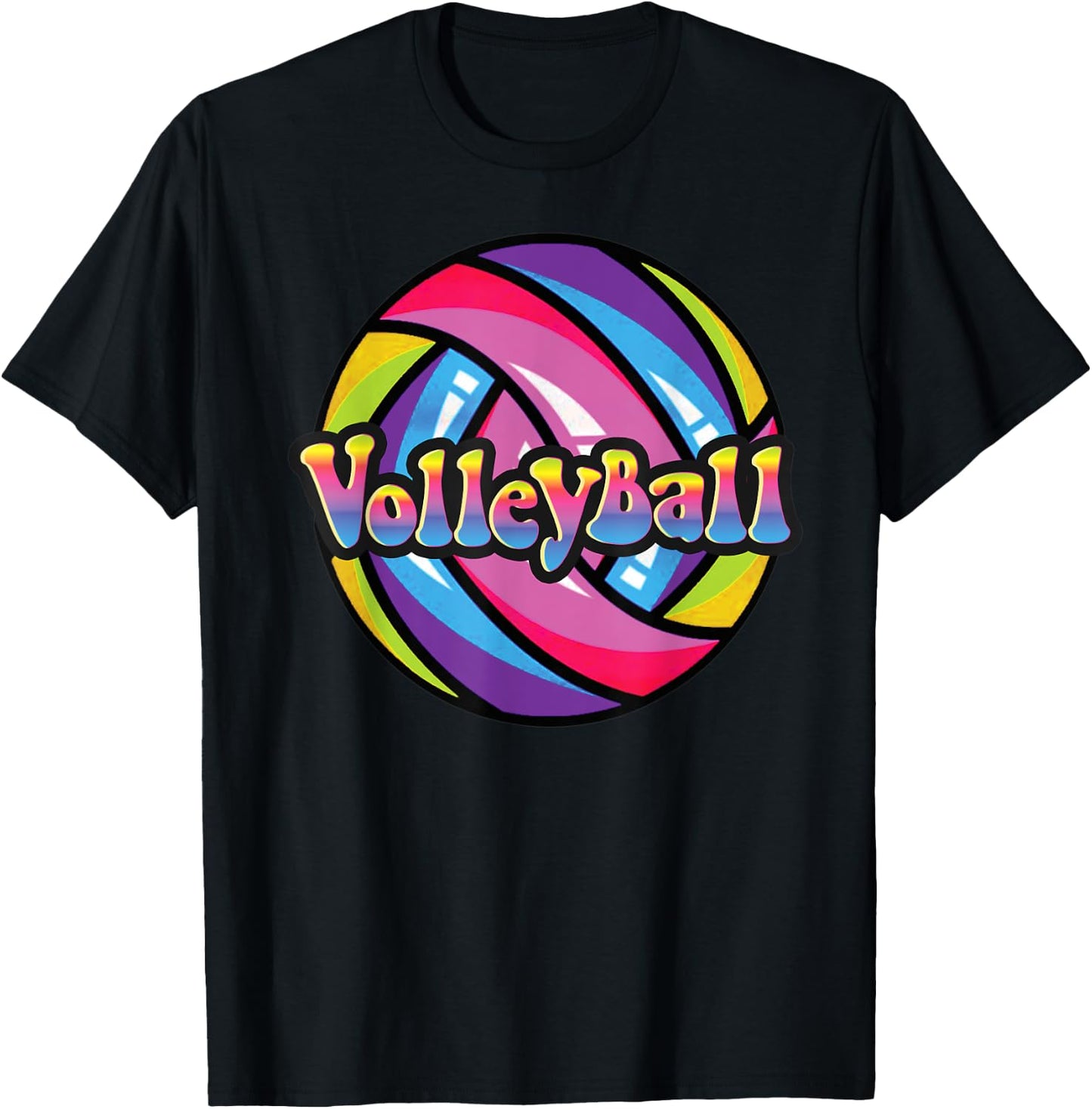 Volleyball Shirts for College Women & Teen Girls T-Shirt - T-Shirt | Black
