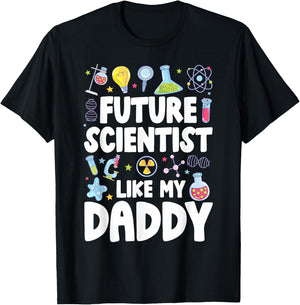 Future Scientist Like My Daddy Kids Scientist Boy T-Shirt - T-Shirt | Black