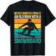 Snowboarding Granddad Snowboard Winter Sport Snowboarder T-Shirt - T-Shirt | Black