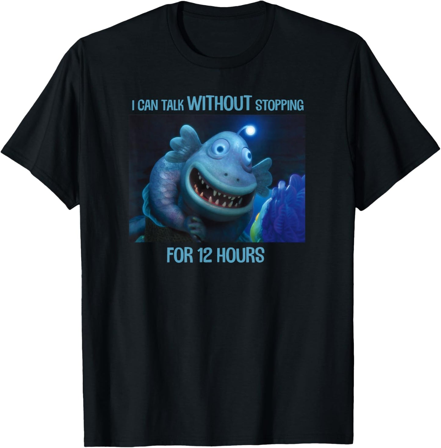 Disney Pixar Luca Uncle Ugo I Can Talk Without Stopping T-Shirt - T-Shirt | Black