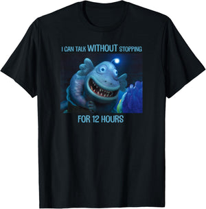 Disney Pixar Luca Uncle Ugo I Can Talk Without Stopping T-Shirt - T-Shirt | Black