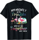 Apparently We're Trouble Flamingo Party Camping T-Shirt - T-Shirt | Black