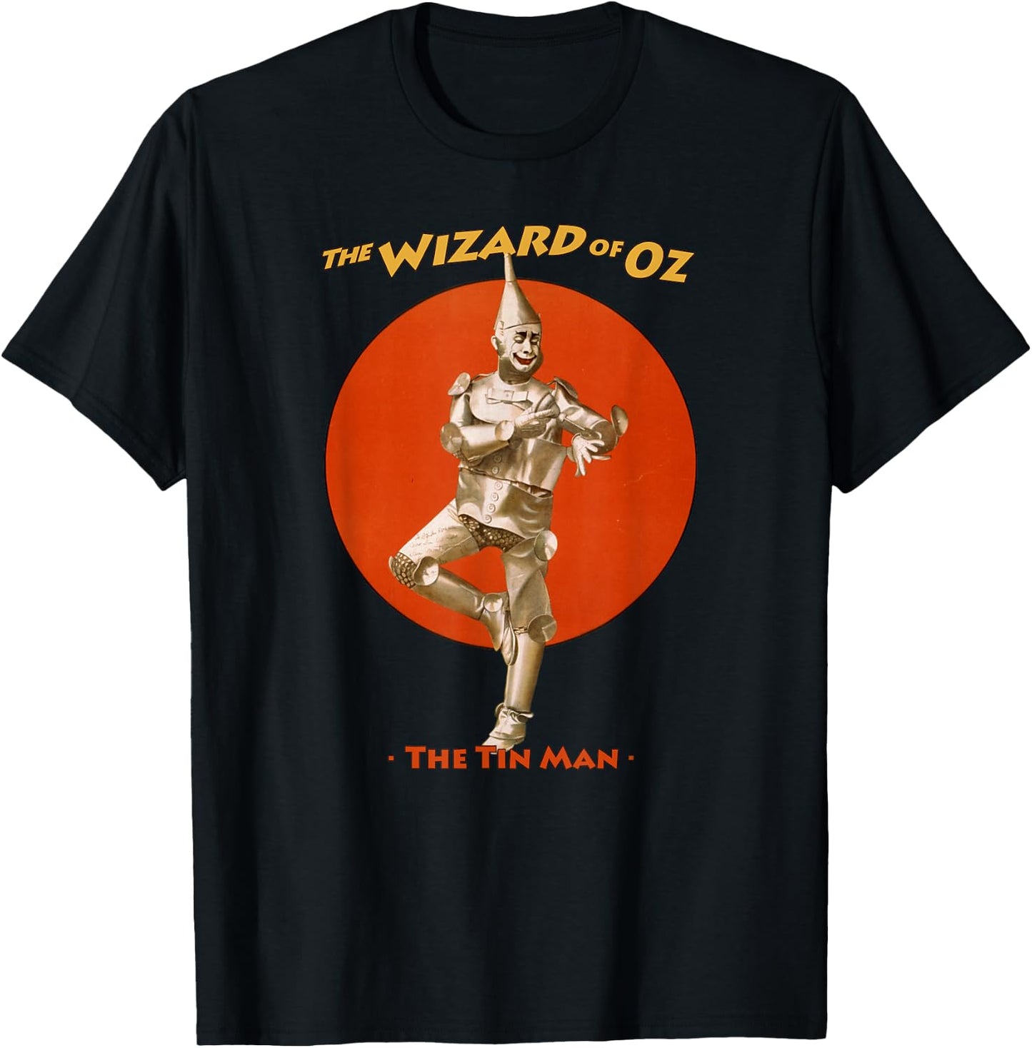 Vintage Tin Man Wizard of Oz Retro Poster T-Shirt - T-Shirt | Black
