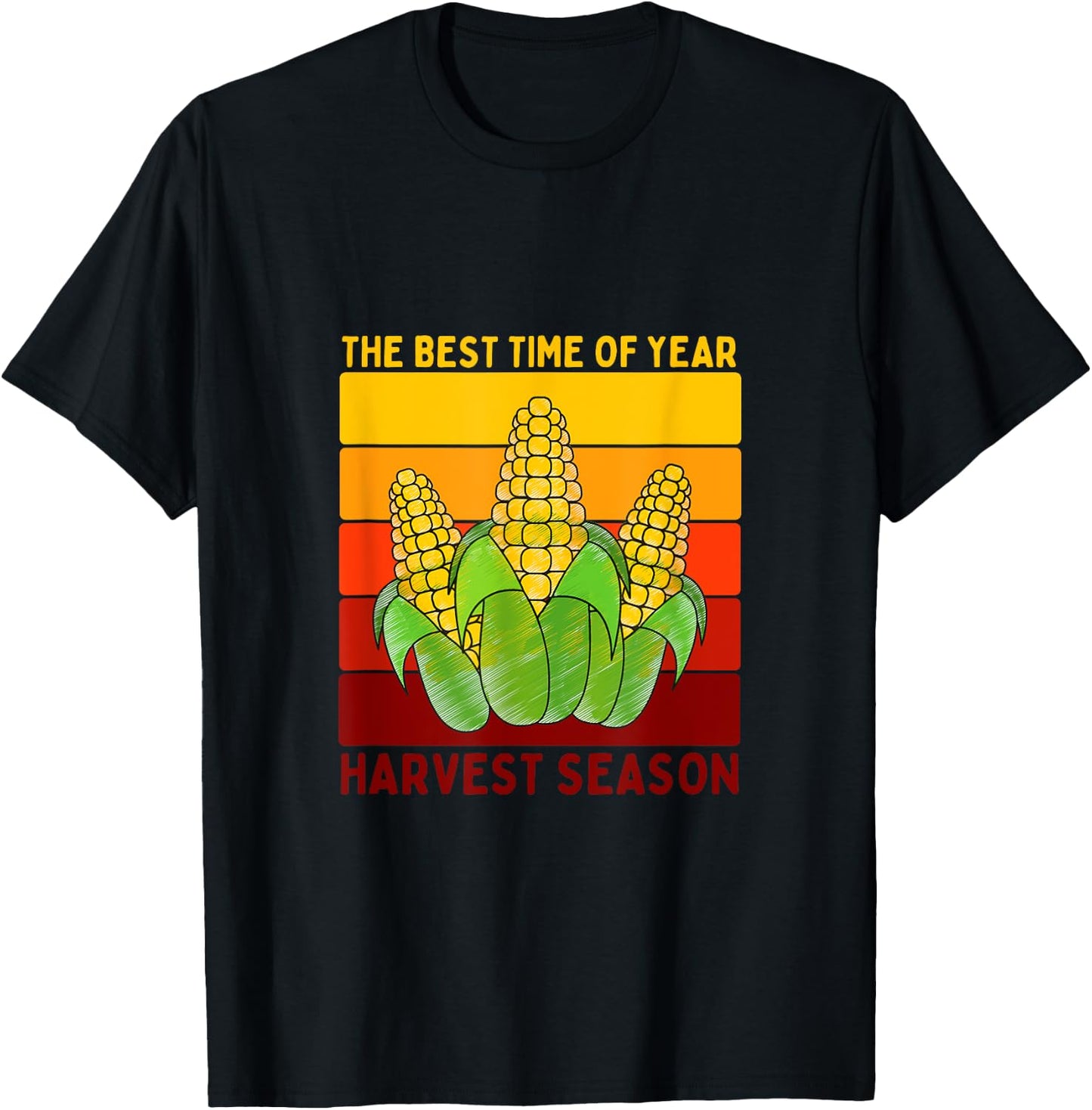 The Best Time of Year Harvest Season - Fun Farming T-Shirt - T-Shirt | Black