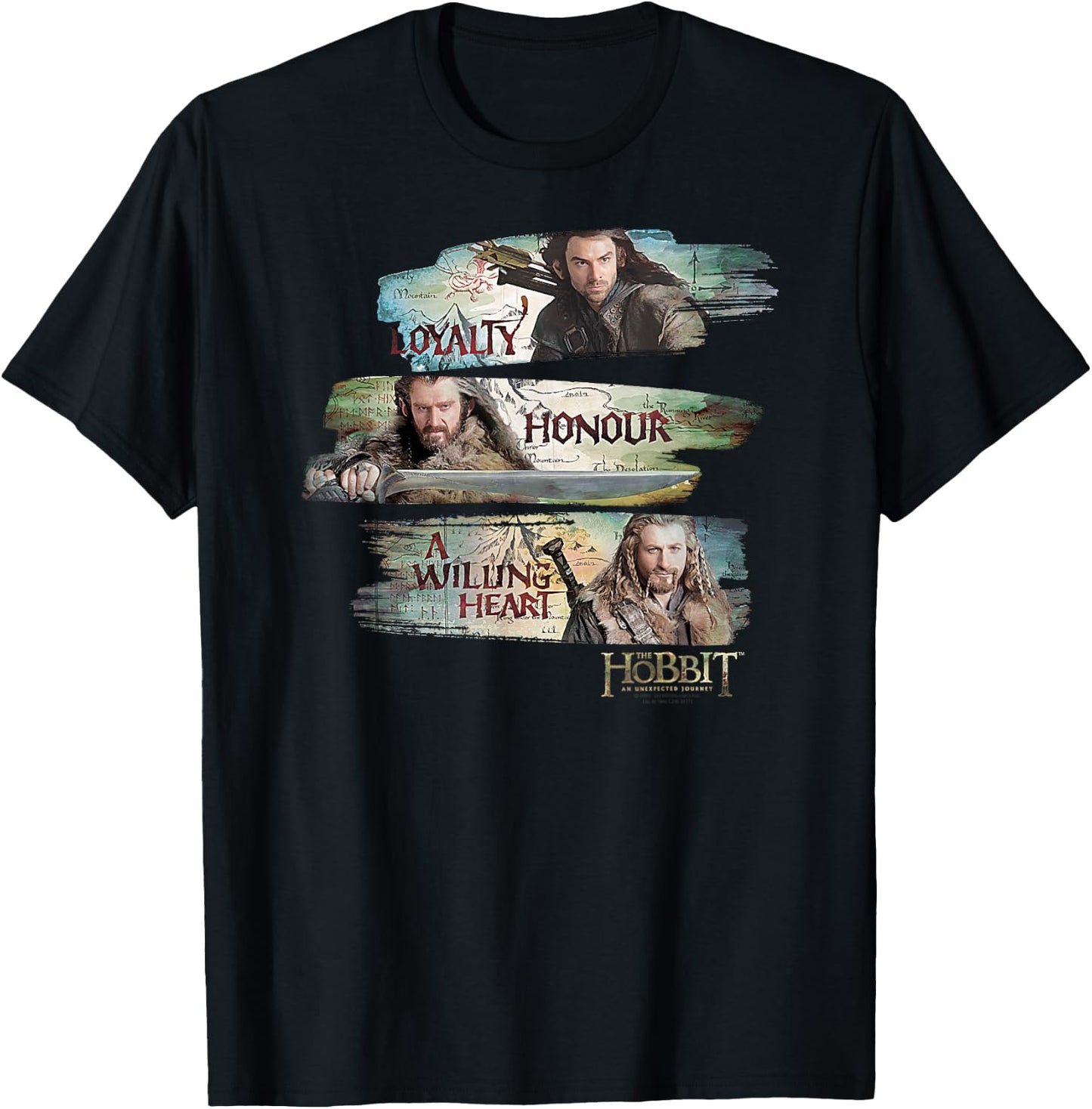 Hobbit Loyalty and Honour T-Shirt - T-Shirt | Black