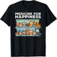 medicine for happiness pill box animals dog pals Men Women T-Shirt - T-Shirt | Black
