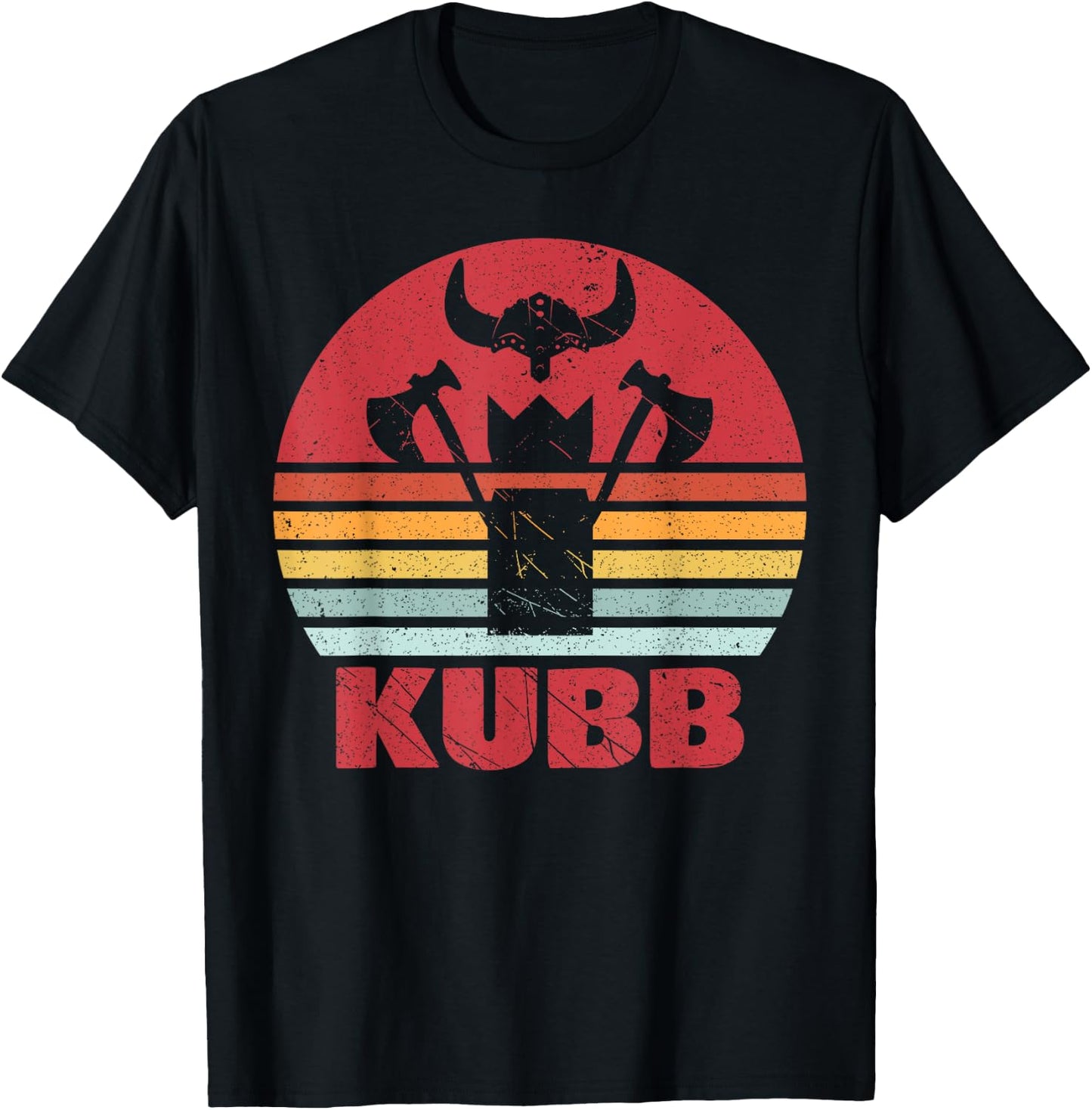 Vintage Cub motif Viking game Viking chess retro graphic T-Shirt - T-Shirt | Black
