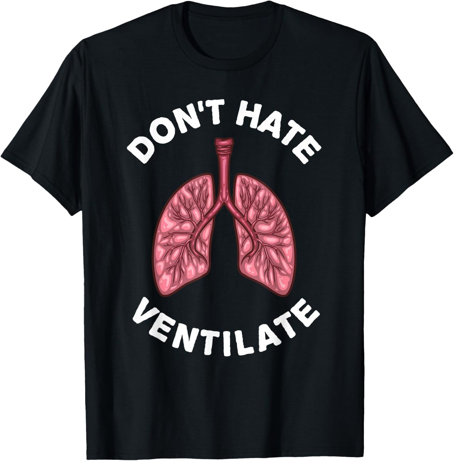 Funny Respiratory Therapy RT Art Men Women Lung Doctor T-Shirt - T-Shirt | Black