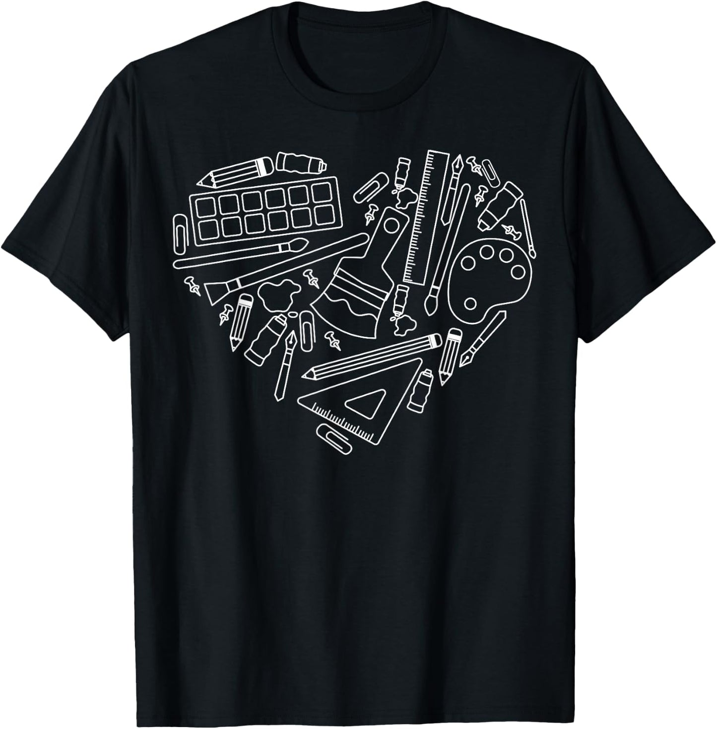 Art Teacher Painting Artist Painter Drawing Student T-Shirt - T-Shirt | Black