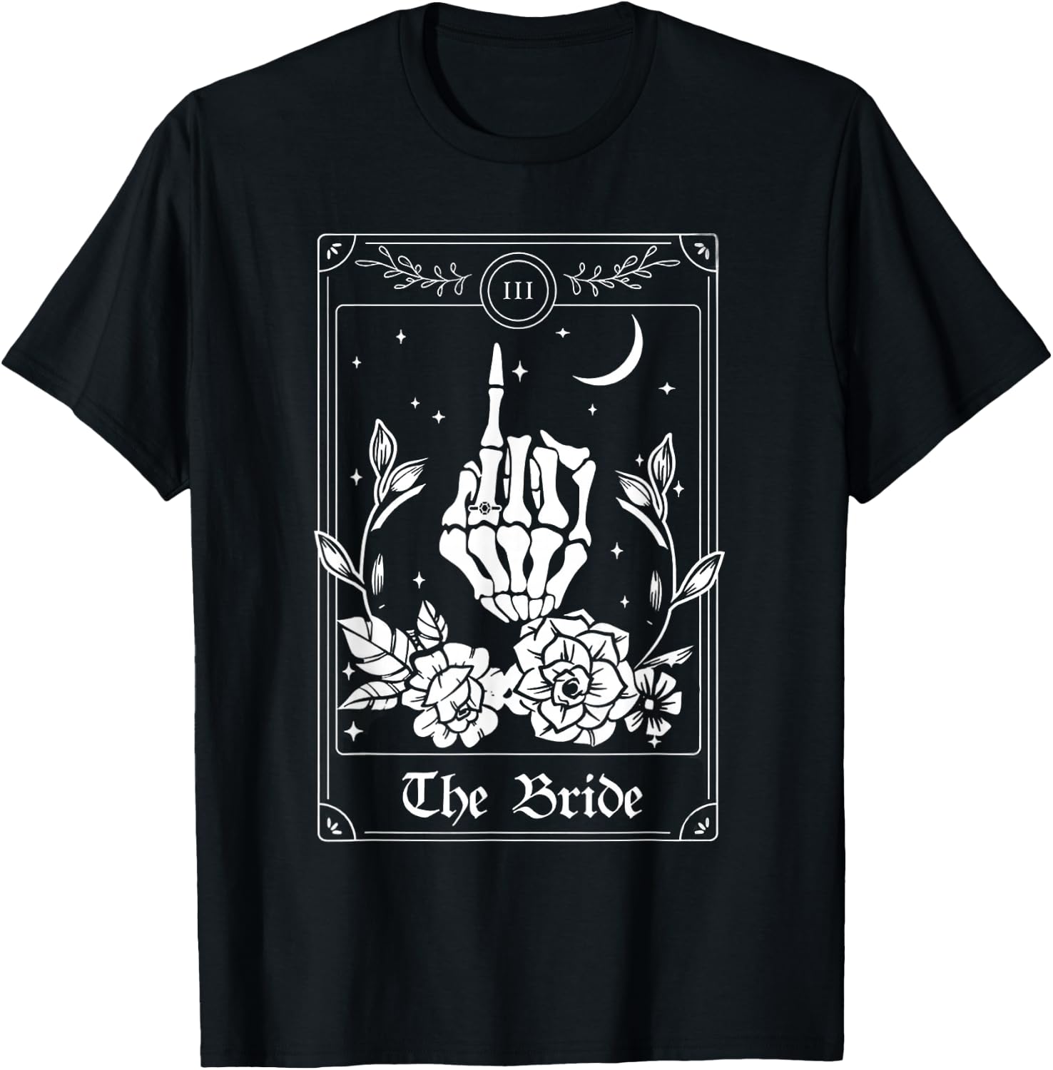 Wedding Tarot Card The Bride Halloween Bachelorette Matching T-Shirt - T-Shirt | Black