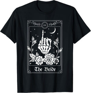 Wedding Tarot Card The Bride Halloween Bachelorette Matching T-Shirt - T-Shirt | Black