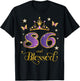 86 and Blessed 86 Years Old Birthday 86th Birthday T-Shirt - T-Shirt | Black