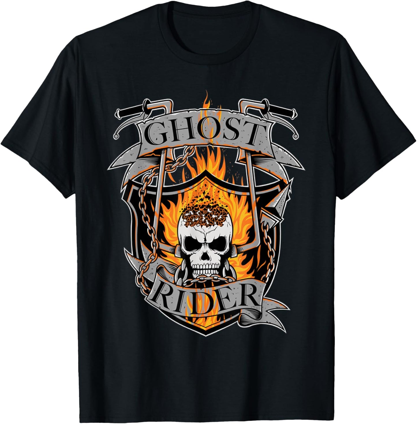 Ghost Rider - Wild Biker T-Shirt - T-Shirt | Black
